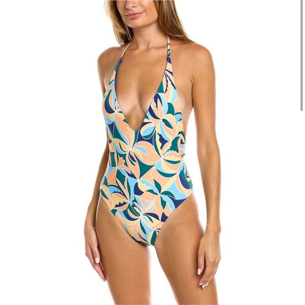 NWOT Onia Womens Helene One Piece Swimsuit-peach